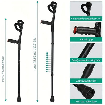 Walking Aid — Height Adjustable Crutch