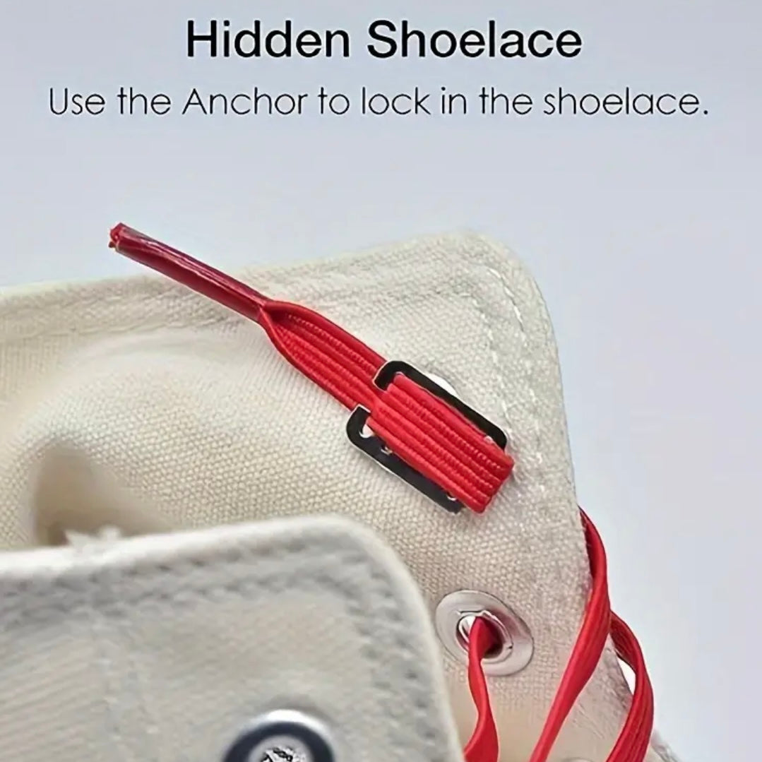 Shoelaces - No-tie Invisible Anchor Clips