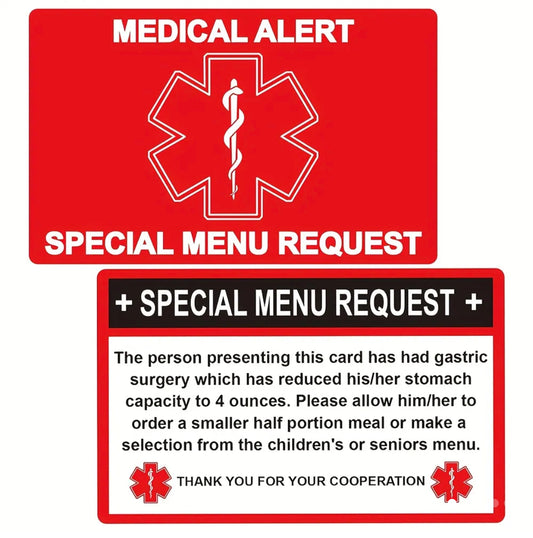 Sticker — Medic Alert, Special Menu Request