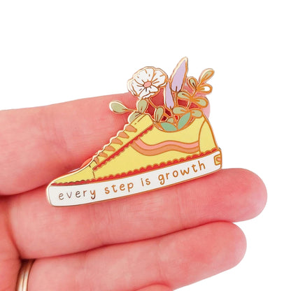 Pin  — 'Every Step Is Growth'