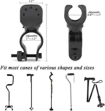 Light Holder / Crutch Holder For / Bike or Mobility Aid