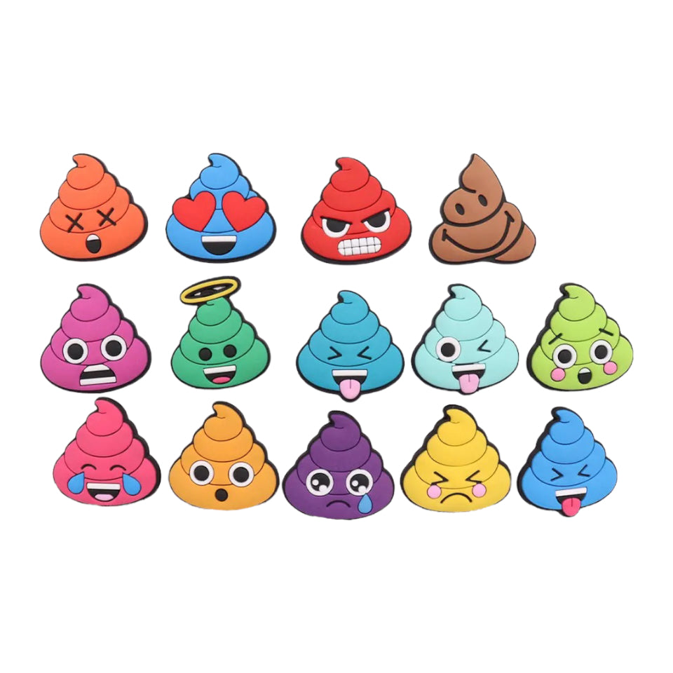 Jibbits Shoe Charm — Poop Emoji (Bowel Health)