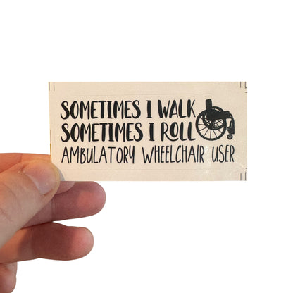 Sticker — Ambulatory Wheelchair User