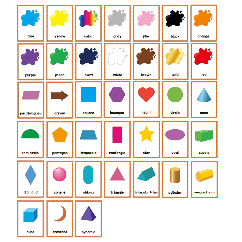 Communication Cards — Colours + Shape