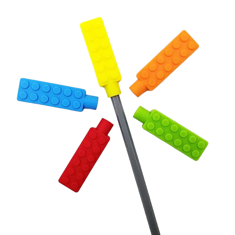 Silicone Pencil Chew Toppers (Bricks)