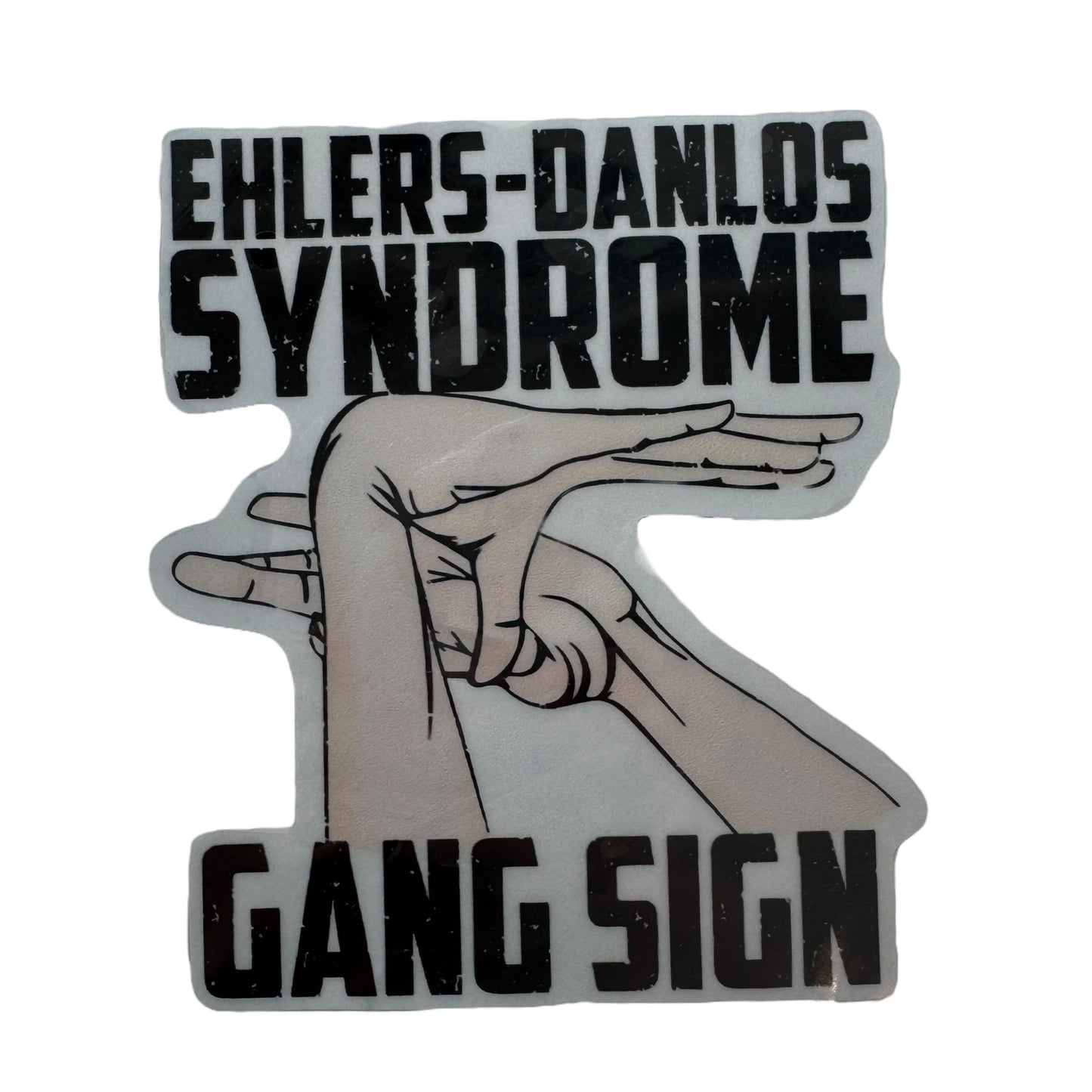 Sticker — Ehlers Danlos Syndrome Gang Sign