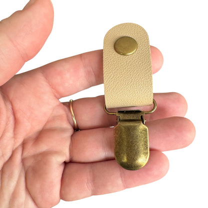 Leather Tubie Clip / Handbag Accessory