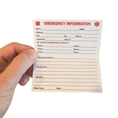 Medical Alert Card — Alzheimers Disease