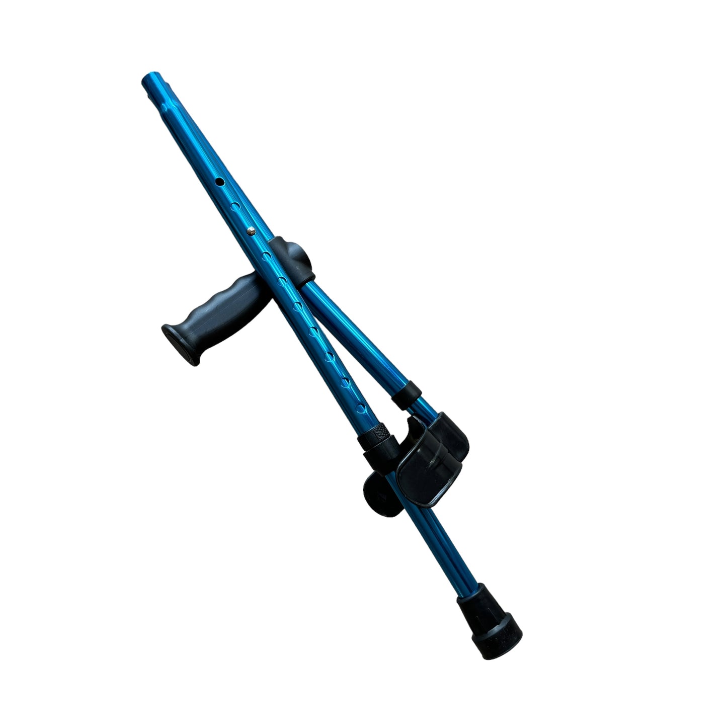 Walking Aid — Fold Up Crutch (Blue)