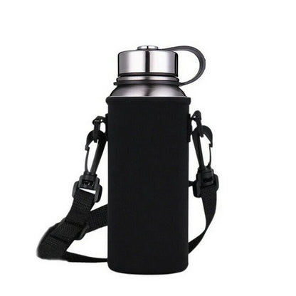 Neoprene Water Bottle Holder + Strap