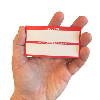 Medical Alert Card — Alzheimers Disease