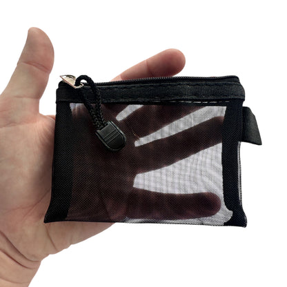 Mesh Zipper Purse