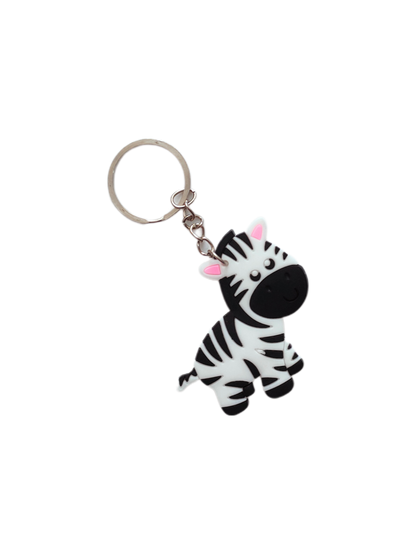 Zebra Keyring (Silicone)