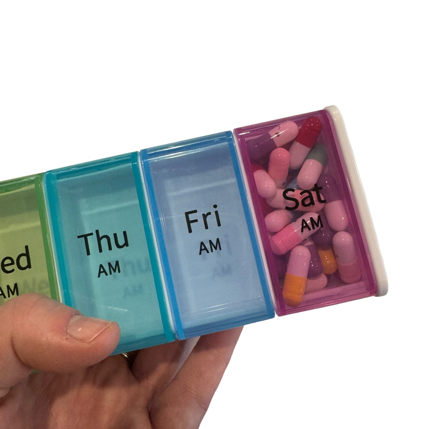 7 Day Pill Box —  2x Day — Super Sized Jumbo Box