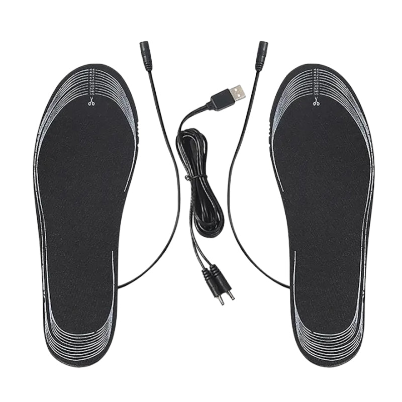 1 Pair Electric Heated Shoe Insole Warm Socks Feet Heater Usb Foot