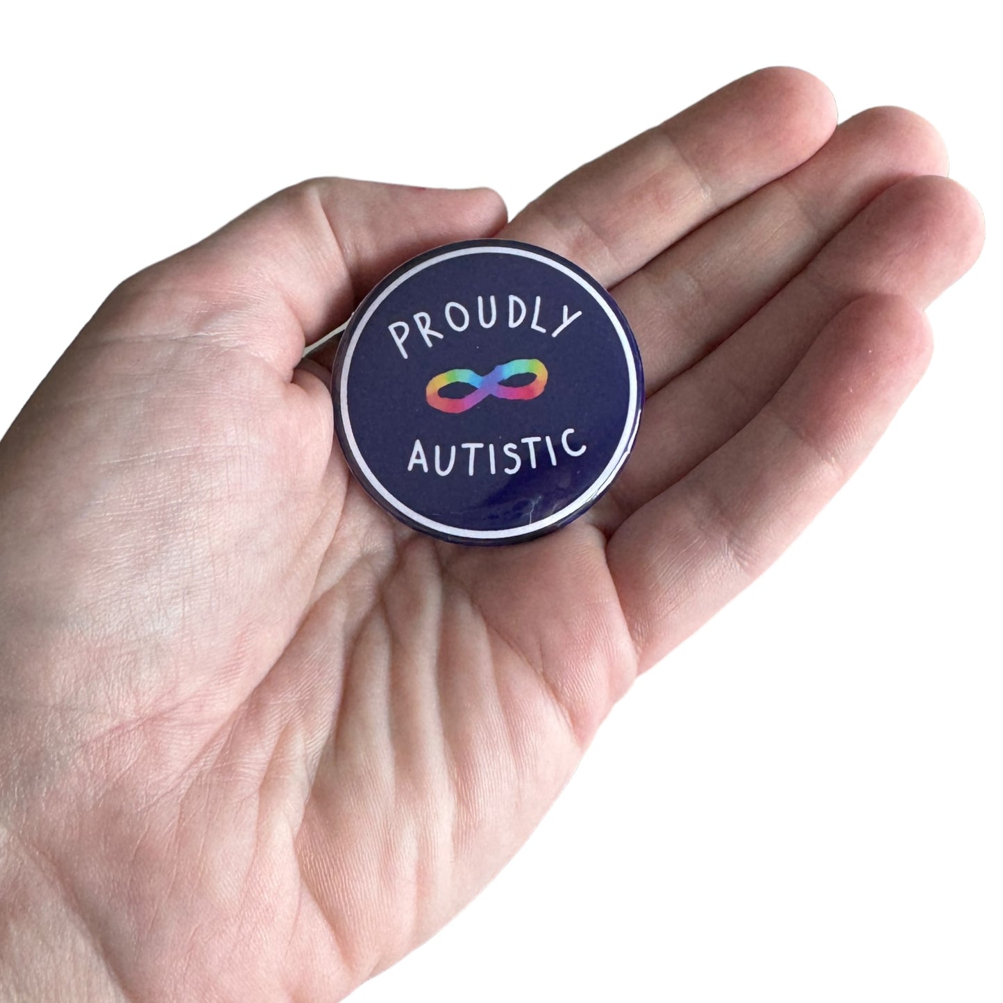 Pin — ‘Proudly Autistic’