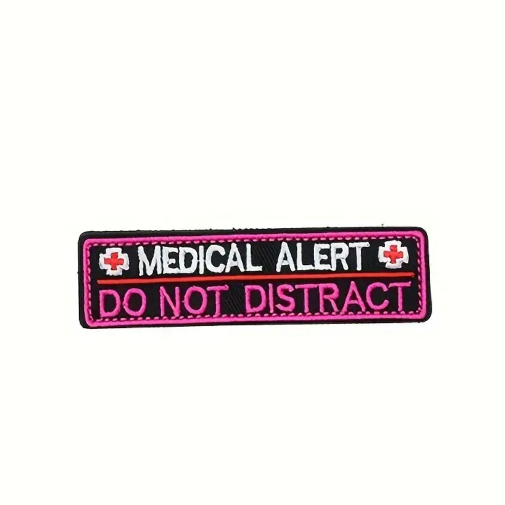 Iron On Patch — ‘Medic Alert. Do Not Distract’.