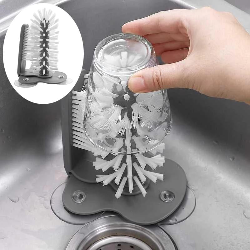 Suction Kitchen Dish Brush