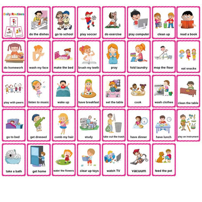 Communication Cards — Daily Routines