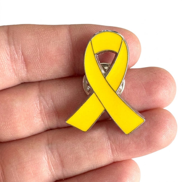 Pin - Gold Ribbon — Childhood Cancer Awareness.