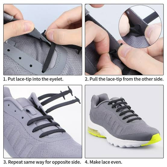 Adaptive No Tie Shoelaces Silicone Kylee Co