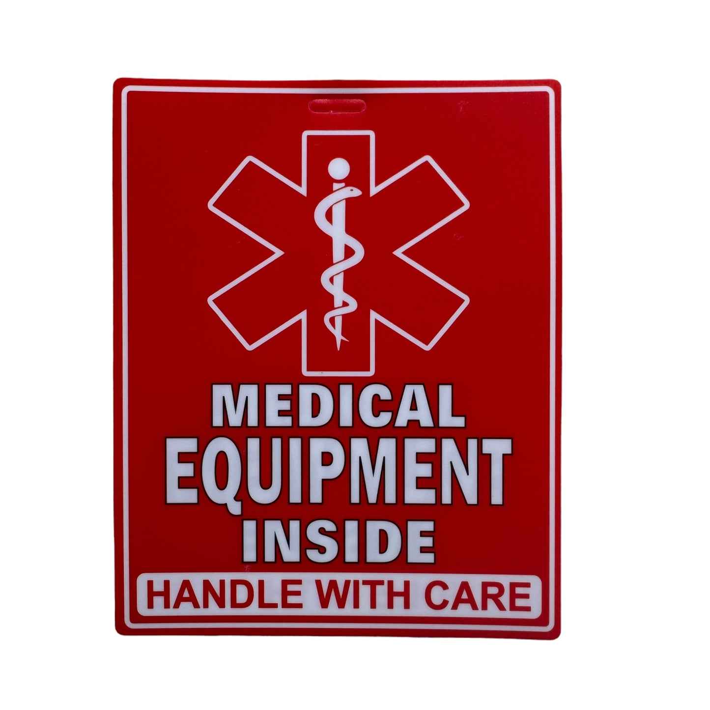 Luggage Tag — Medical Equipment. Please Handle with Care.