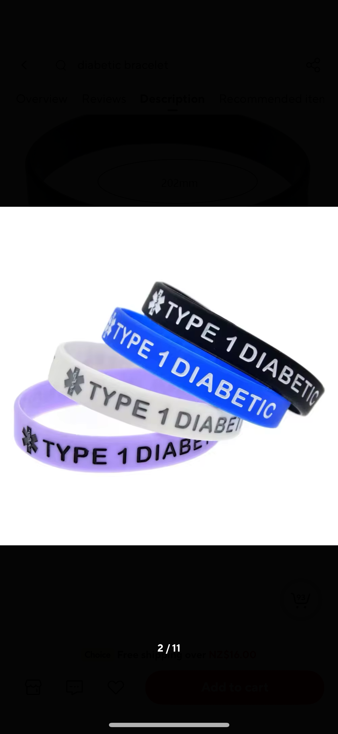 Awareness Bracelet - Diabetes