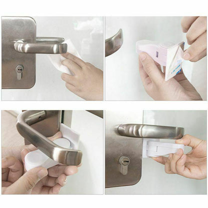 Safety Clip for Doors, Ovens, and Handles