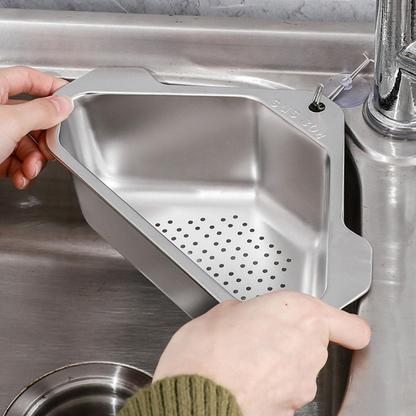 Kitchen Basin / Sink Veggie Scrap Bin