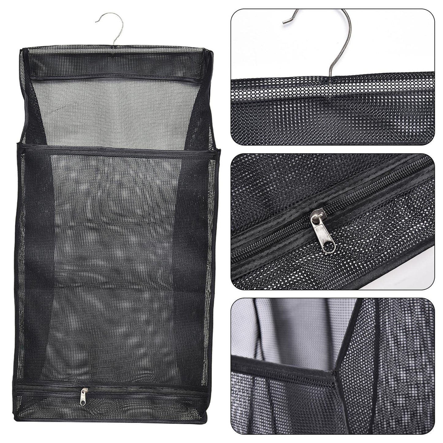 Hanging travel clothes hamper