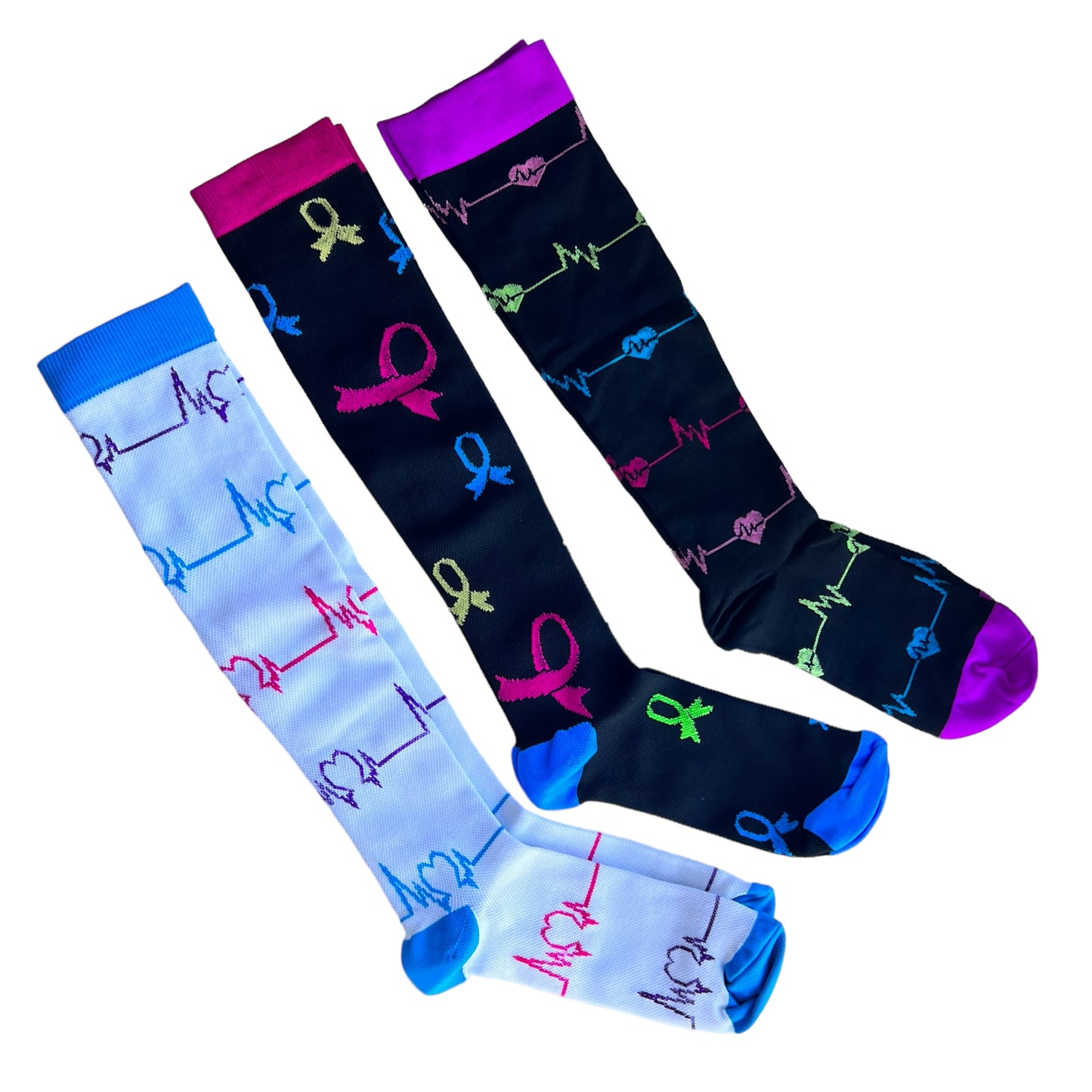 Nursing Compression Socks - Patterned