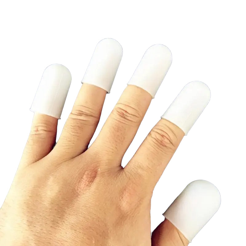 Finger Tips Top Transparent Silicone Finger Tip Protectors — Full Hand Set – Kylee & Co