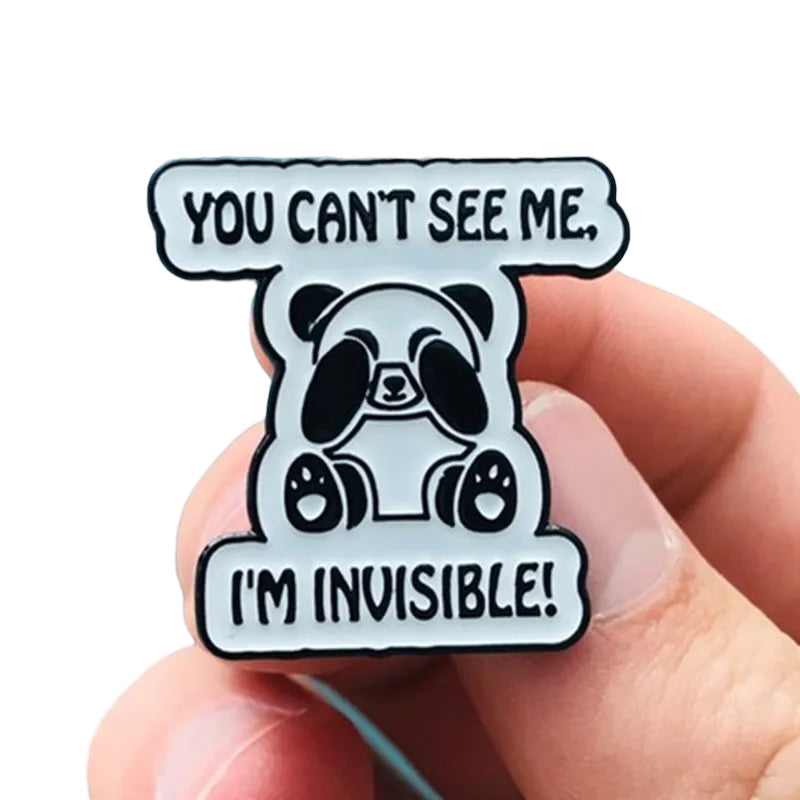 Pin — 'Panda, You Can’t See Me I’m Invisible'