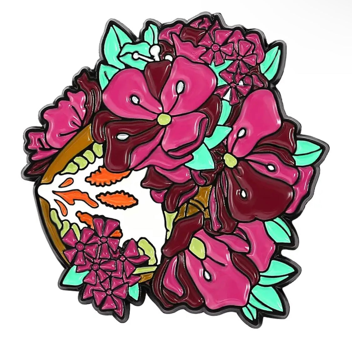 Pin — Breast Health Awareness (floral)