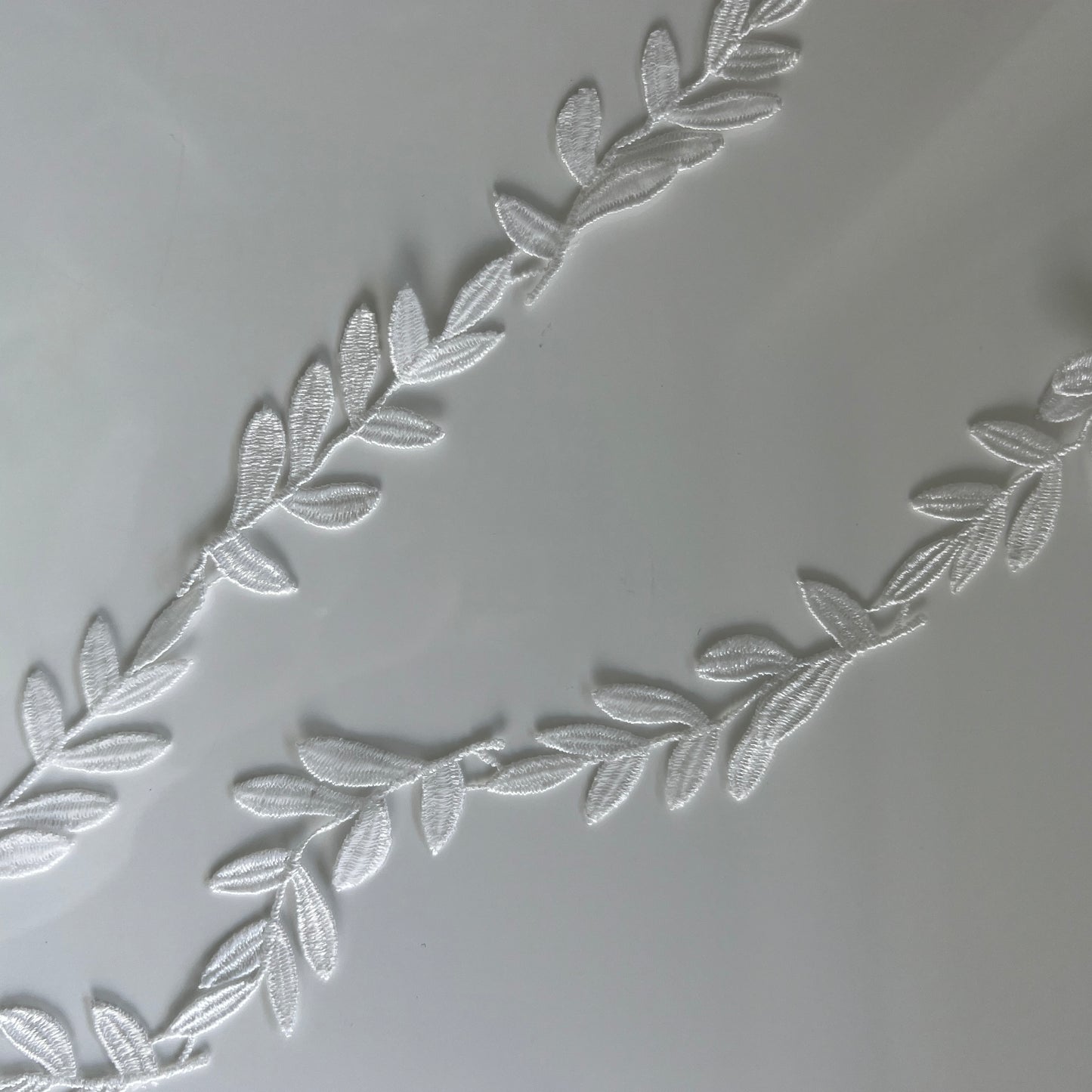 Embroidered Lace — Olive Leaf
