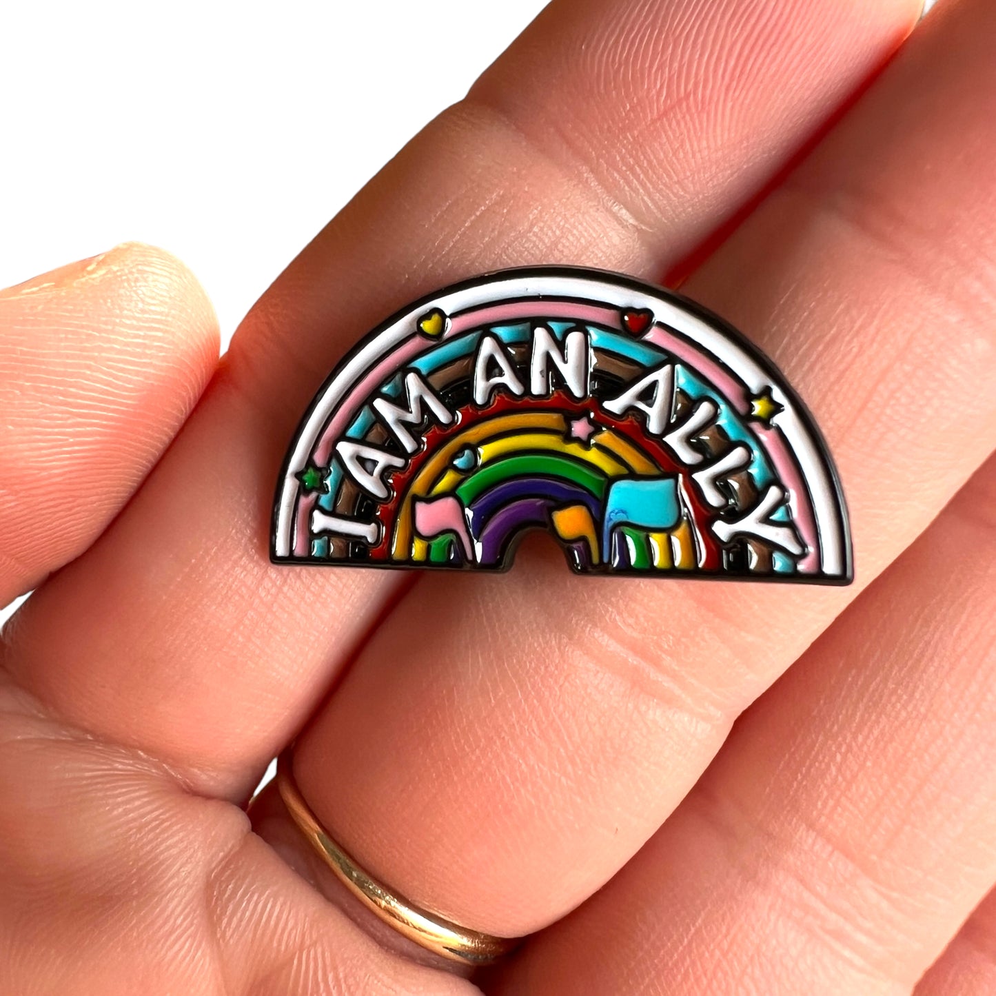 Pin — 'LGBT Ally Rainbow Pin'