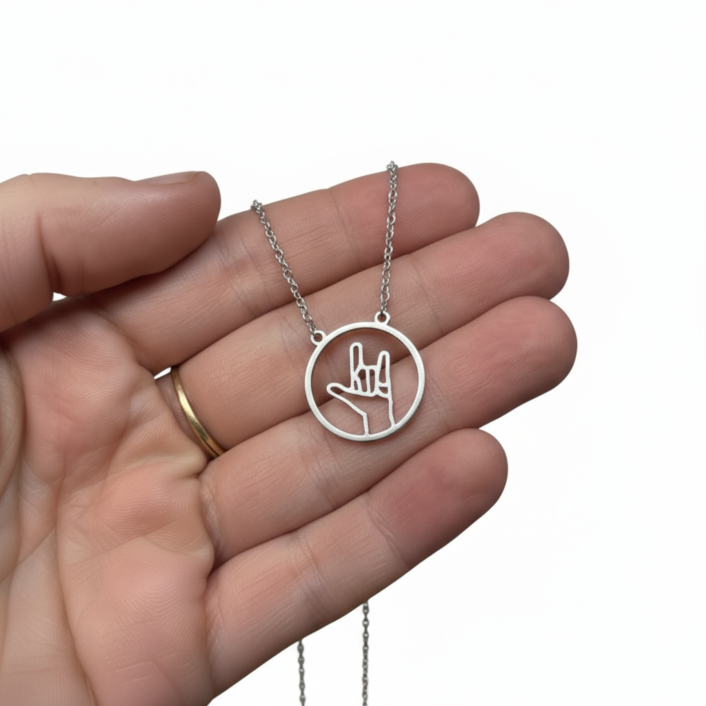 Jewellery — Necklace — Sign Language 'I Love You'