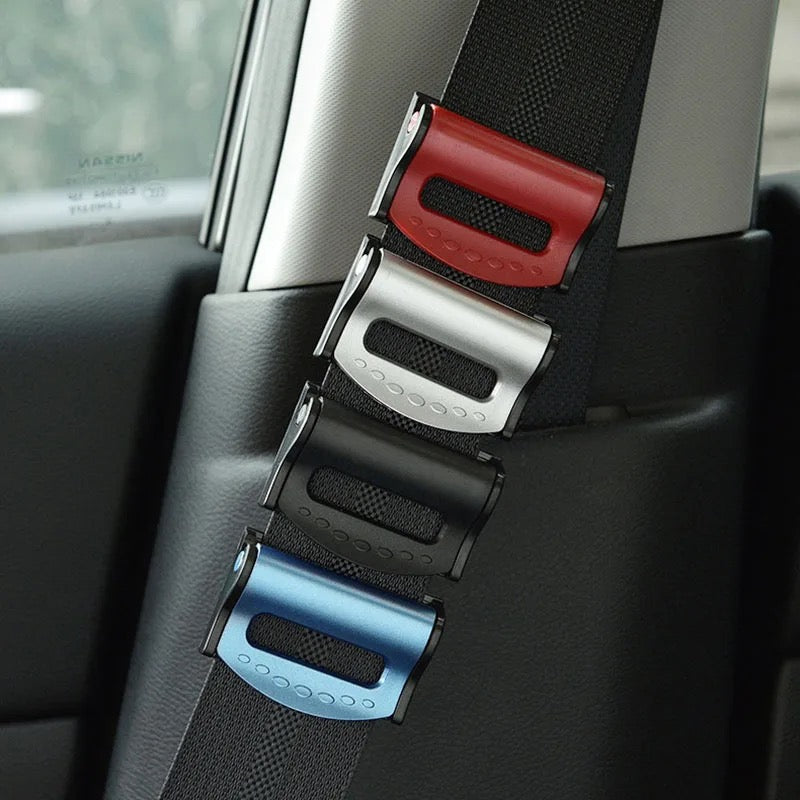 JONJEA 2-Pack Adjustable Car Seat Belt Clip - Comfort Stopper & Buckle Holder