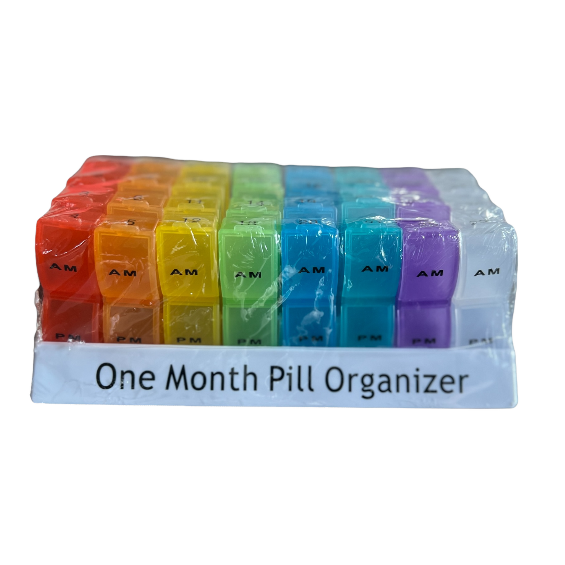 Portable Monthly Pill Organiser — 2 compartment  SPIRIT SPARKPLUGS   