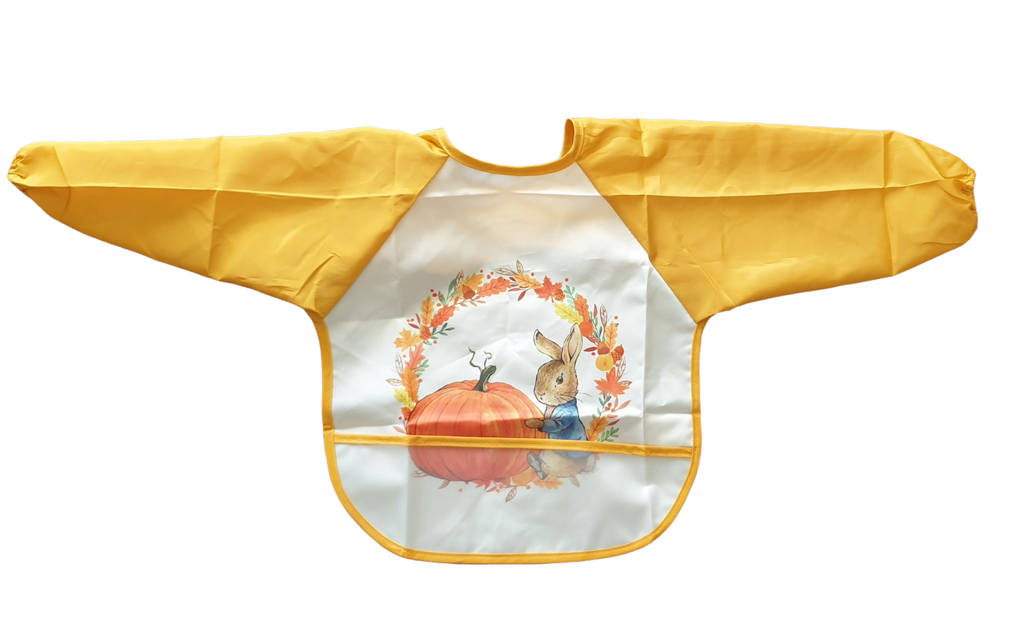 Full Sleeve Kids Apron  SPIRIT SPARKPLUGS Peter Rabbit Mustard 