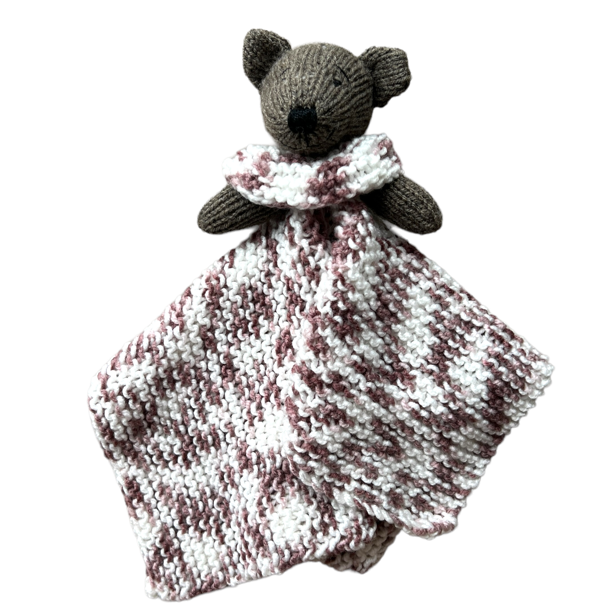 Handmade Knitted Animal Blankets  Splash Quilting Teddy Brown 