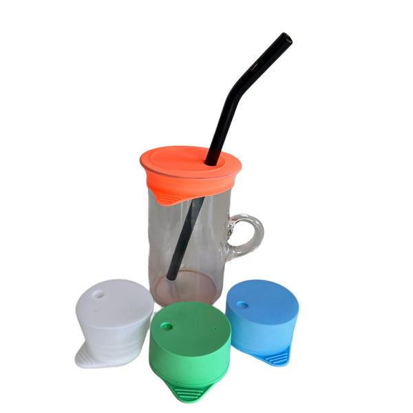 Silicone Cup Cover + Straw