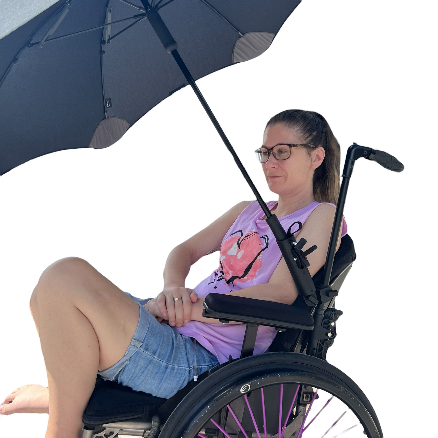 Mobility Aid — Plastic Umbrella Clamp