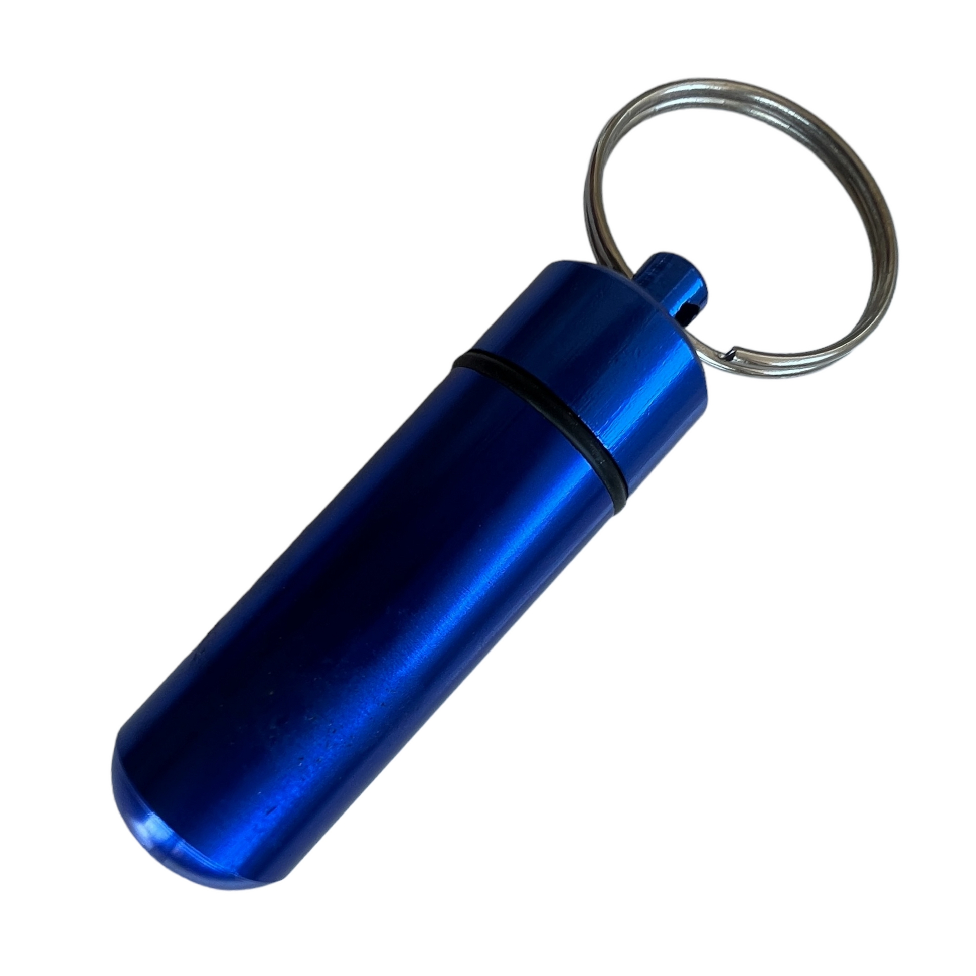 Keyring — Waterproof Aluminium Pill Box Medical SPIRIT SPARKPLUGS Blue  