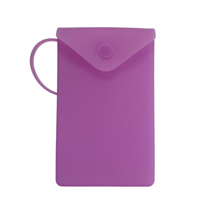 Portable Silicone Pocket (mask, meds, etc) Mask Accessory SPIRIT SPARKPLUGS Pink  