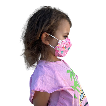 Three Panel Disposable Kids Masks Characters