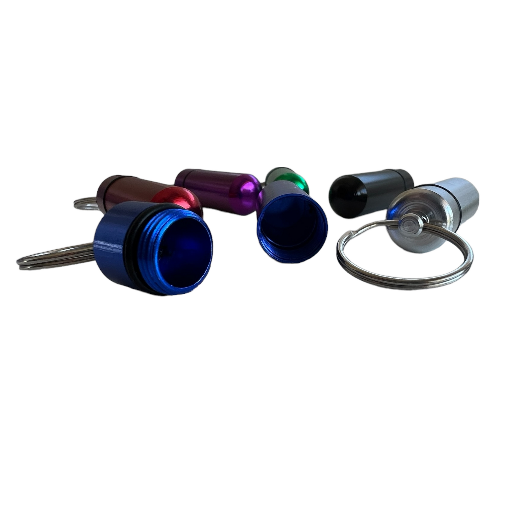 Keyring — Waterproof Aluminium Pill Box Medical SPIRIT SPARKPLUGS   