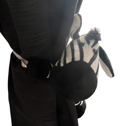 Curtain Holder — Plush (Zebra) Curtain Holdbacks & Tassels SPIRIT SPARKPLUGS   