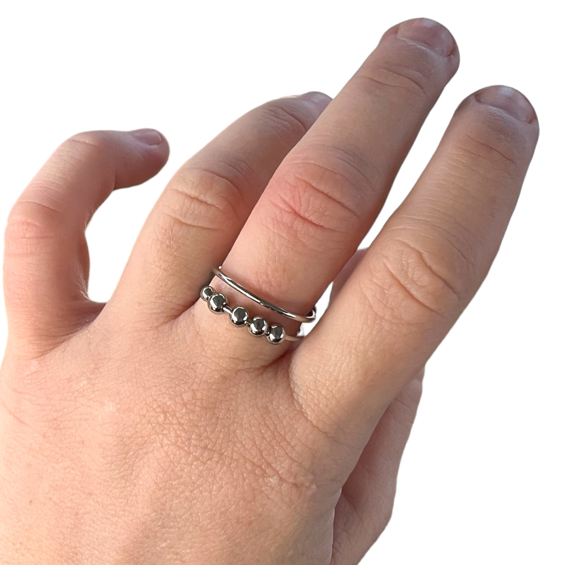 Adjustable Rings with Beads  Fidget Rings - Sensory Stand
