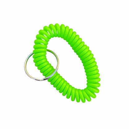 Stretchy Key Bracelet  SPIRIT SPARKPLUGS Fluro Green  